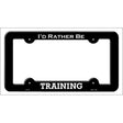 Training Novelty Metal License Plate Frame LPF-147 Black