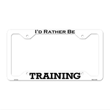 Training Novelty Metal License Plate Frame LPF-147 12.25" x 6.5" White Frame (LPF)