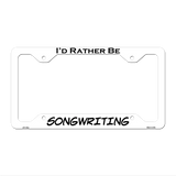 Songwriting Novelty Metal License Plate Frame LPF-166 12.25" x 6.5" White Frame (LPF)
