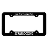 Scrapbooking Novelty Metal License Plate Frame LPF-172 Black