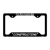 Constructing Novelty Metal License Plate Frame LPF-190 12.25" x 6.5" Black Frame (LPF)