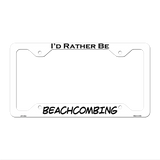BeachCombing Novelty Metal License Plate Frame LPF-192 12.25" x 6.5" White Frame (LPF)