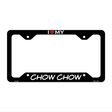 Chow Chow Novelty Metal License Plate Frame LPF-202 12.25" x 6.5" Black Frame (LPF)