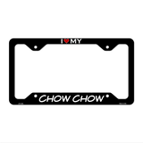 Chow Chow Novelty Metal License Plate Frame LPF-202 12.25" x 6.5" Black Frame (LPF)