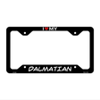 Dalmatian Novelty Metal License Plate Frame LPF-203 12" x 6" Black Frame (LPF)