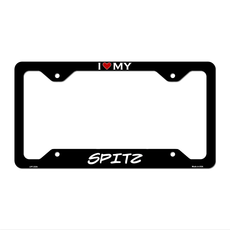 Spitz Novelty Metal License Plate Frame LPF-222 12.25" x 6.5" Black Frame (LPF)