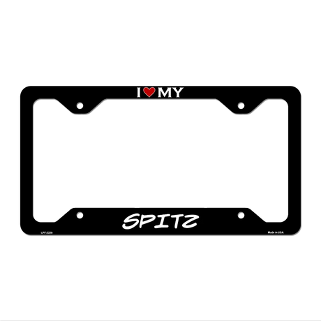 Spitz Novelty Metal License Plate Frame LPF-222 12.25" x 6.5" Black Frame (LPF)
