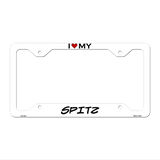 Spitz Novelty Metal License Plate Frame LPF-222 12.25" x 6.5" White Frame (LPF)