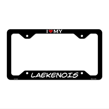 Laekenois Novelty Metal License Plate Frame LPF-233 12.25" x 6.5" Black Frame (LPF)