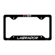 Labrador Novelty Metal License Plate Frame LPF-244 12" x 6" Black Frame (LPF)