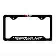 Newfoundland Novelty Metal License Plate Frame LPF-245 12.25" x 6.5" Black Frame (LPF)