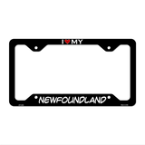 Newfoundland Novelty Metal License Plate Frame LPF-245 12.25" x 6.5" Black Frame (LPF)