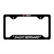 Saint Bernard Novelty Metal License Plate Frame LPF-247 12" x 6" Black Frame (LPF)