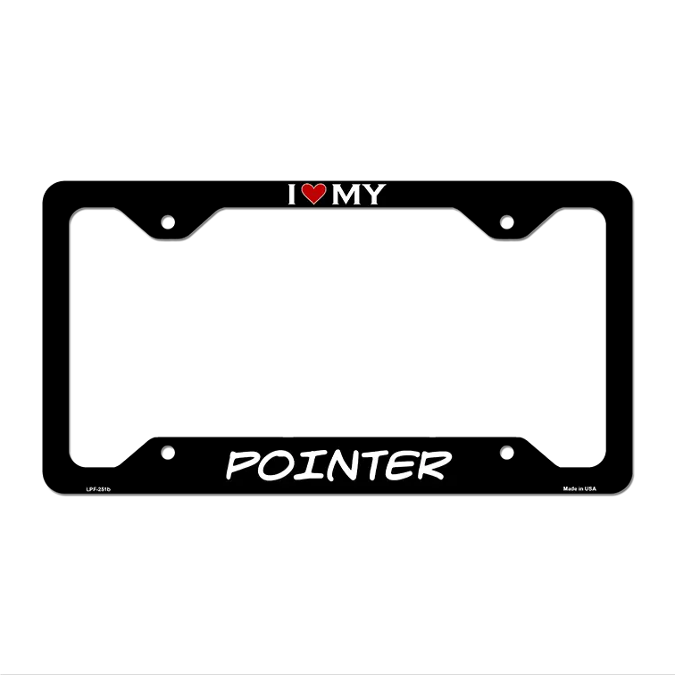 Pointer Novelty Metal License Plate Frame LPF-251 12.25" x 6.5" Black Frame (LPF)