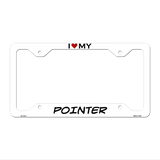 Pointer Novelty Metal License Plate Frame LPF-251 12.25" x 6.5" White Frame (LPF)