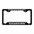 Marthas Vineyard Edgartown Novelty Metal License Plate Frame 12.25" x 6.5" Black Frame (LPF)