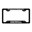 Marthas Vineyard Inkwell Novelty Metal License Plate Frame 12.25" x 6.5" Black Frame (LPF)