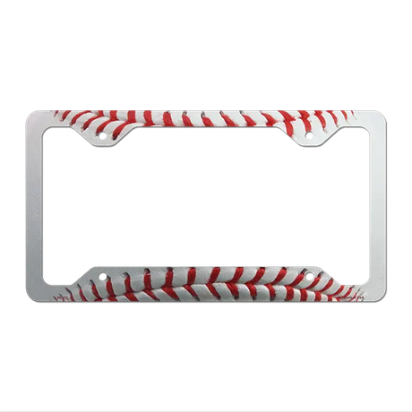 Baseball Threads Novelty Metal License Plate Frame LPF-273 12.25" x 6.5" Standard Frame (LPF)