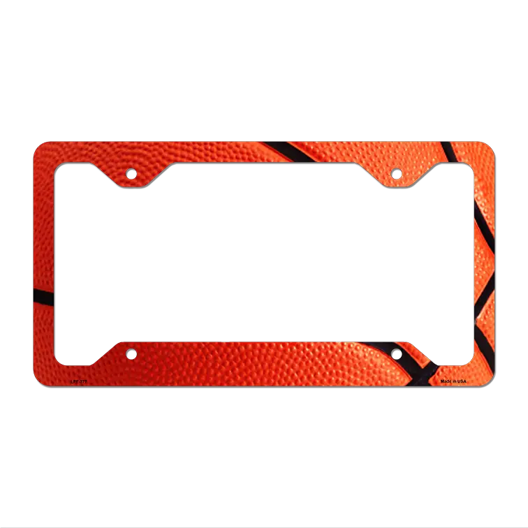 Basketball Threads Novelty Metal License Plate Frame LPF-277 12.25" x 6.5" Standard Frame (LPF)