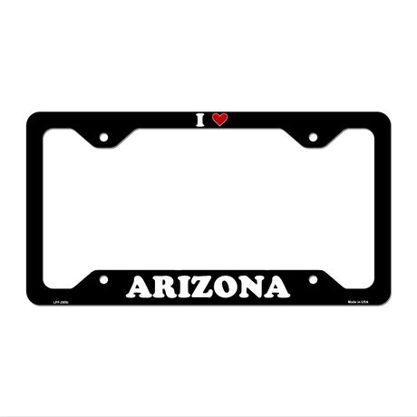 Love Arizona Novelty Metal License Plate Frame LPF-280 12.25" x 6.5" Black Frame (LPF)