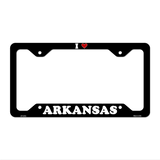 Love Arkansas Novelty Metal License Plate Frame LPF-281 12.25" x 6.5" Black Frame (LPF)