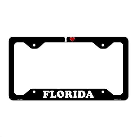 Love Florida Novelty Metal License Plate Frame LPF-286 12.25" x 6.5" Black Frame (LPF)