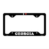 Love Georgia Novelty Metal License Plate Frame LPF-287 12.25" x 6.5" Black Frame (LPF)