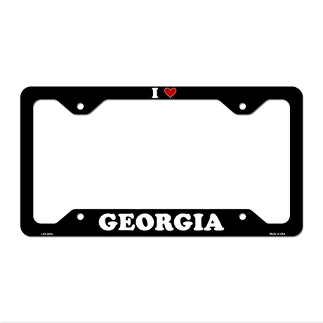 Love Georgia Novelty Metal License Plate Frame LPF-287 12.25" x 6.5" Black Frame (LPF)