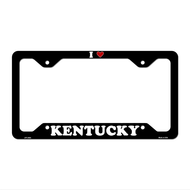 Love Kentucky Novelty Metal License Plate Frame LPF-294 12.25" x 6.5" Black Frame (LPF)