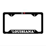 Love Louisiana Novelty Metal License Plate Frame LPF-295 12.25" x 6.5" Black Frame (LPF)