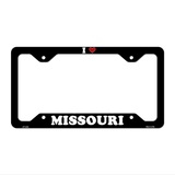 Love Missouri Novelty Metal License Plate Frame LPF-302 12.25" x 6.5" Black Frame (LPF)