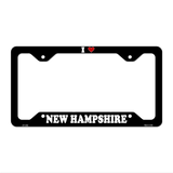 Love New Hampshire Novelty Metal License Plate Frame LPF-306 12.25" x 6.5" Black Frame (LPF)