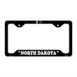 Love North Dakota Novelty Metal License Plate Frame LPF-311 12.25" x 6.5" Black Frame (LPF)