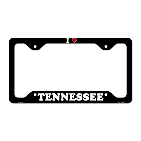 Love Tennessee Novelty Metal License Plate Frame LPF-319 12.25" x 6.5" Black Frame (LPF)