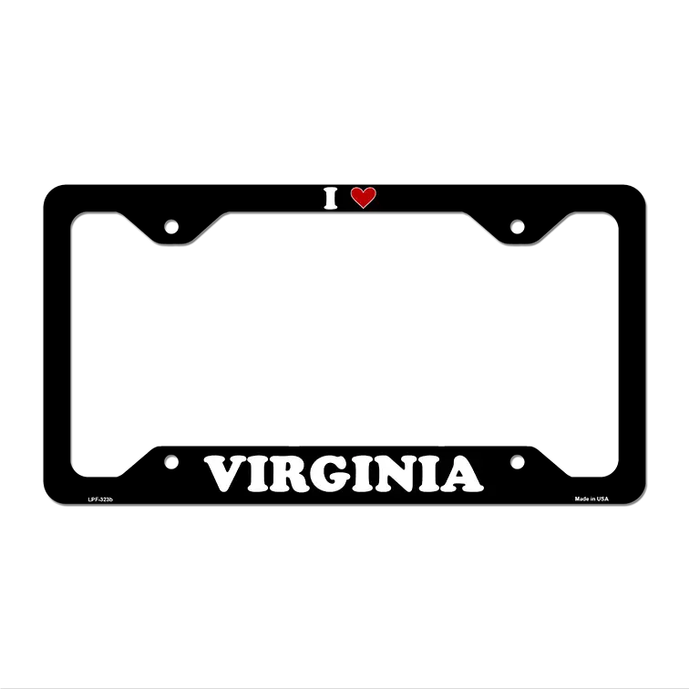 Love Virginia License Plate Frame - Smart Blonde