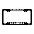 Be In Arkansas Novelty Metal License Plate Frame LPF-331 12.25" x 6.5" Black Frame (LPF)