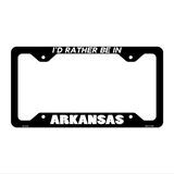 Be In Arkansas Novelty Metal License Plate Frame LPF-331 12.25" x 6.5" Black Frame (LPF)