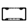 Be In Colorado Novelty Metal License Plate Frame LPF-333 12.25" x 6.5" Black Frame (LPF)