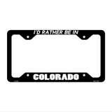 Be In Colorado Novelty Metal License Plate Frame LPF-333 12.25" x 6.5" Black Frame (LPF)