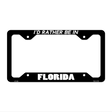 Be In Florida Novelty Metal License Plate Frame LPF-336 12.25" x 6.5" Black Frame (LPF)