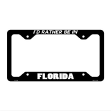 Be In Florida Novelty Metal License Plate Frame LPF-336 12.25" x 6.5" Black Frame (LPF)