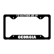 Be In Georgia Novelty Metal License Plate Frame LPF-337 12.25" x 6.5" Black Frame (LPF)