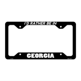 Be In Georgia Novelty Metal License Plate Frame LPF-337 12.25" x 6.5" Black Frame (LPF)