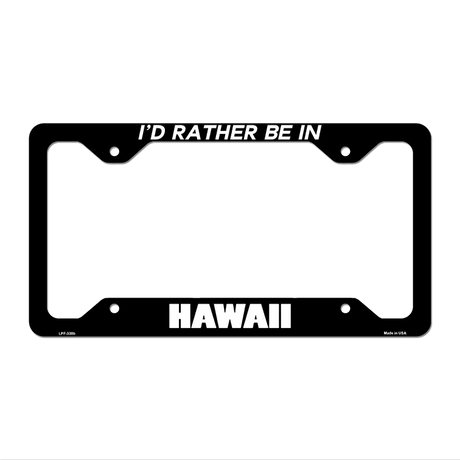Be In Hawaii Novelty Metal License Plate Frame LPF-338 12.25" x 6.5" Black Frame (LPF)