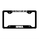 Be In Iowa Novelty Metal License Plate Frame LPF-342 12.25" x 6.5" Black Frame (LPF)