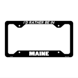 Be In Maine Novelty Metal License Plate Frame LPF-346 12.25" x 6.5" Black Frame (LPF)
