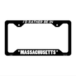 Be In Massachusetts Novelty Metal License Plate Frame LPF-348 12.25" x 6.5" Black Frame (LPF)
