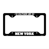 Be In New York Novelty Metal License Plate Frame LPF-359 12.25" x 6.5" Black Frame (LPF)
