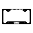 Be In Ohio Novelty Metal License Plate Frame LPF-362 12.25" x 6.5" Black Frame (LPF)