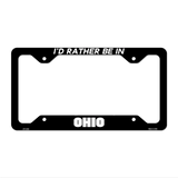 Be In Ohio Novelty Metal License Plate Frame LPF-362 12.25" x 6.5" Black Frame (LPF)